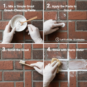 Cleaning the Grout The Secret to a Fresh, Revived Brick Floor
