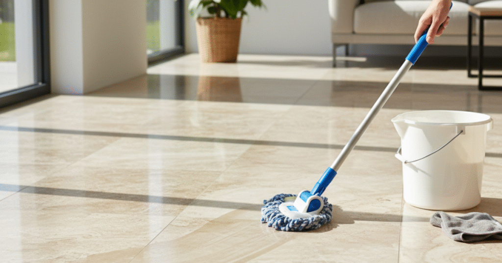 How to Clean Travertine Stone Floors
