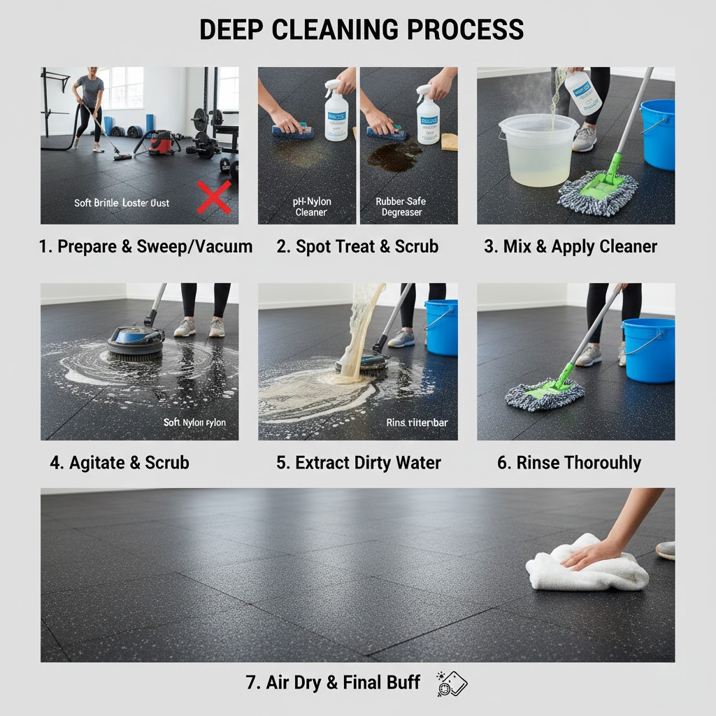 How to Deep Clean Your Rubber Floor