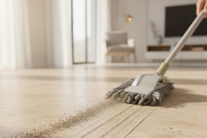 Sweep or Dust Mop Thoroughly