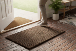 Use Mats and Rugs to Protect Brick Floors