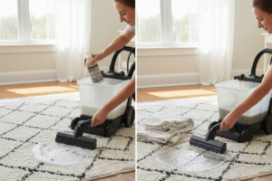 carpet cleaner step by step