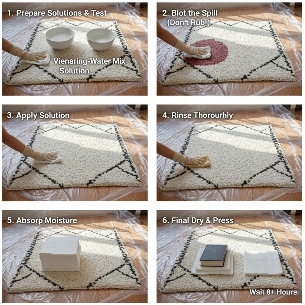 diy rug cleaning solution steps