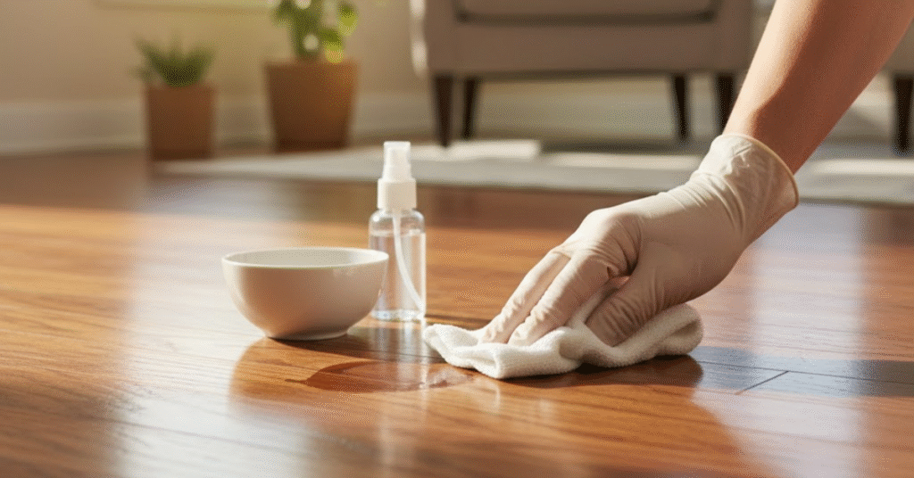 how to clean stains from hardwood floors