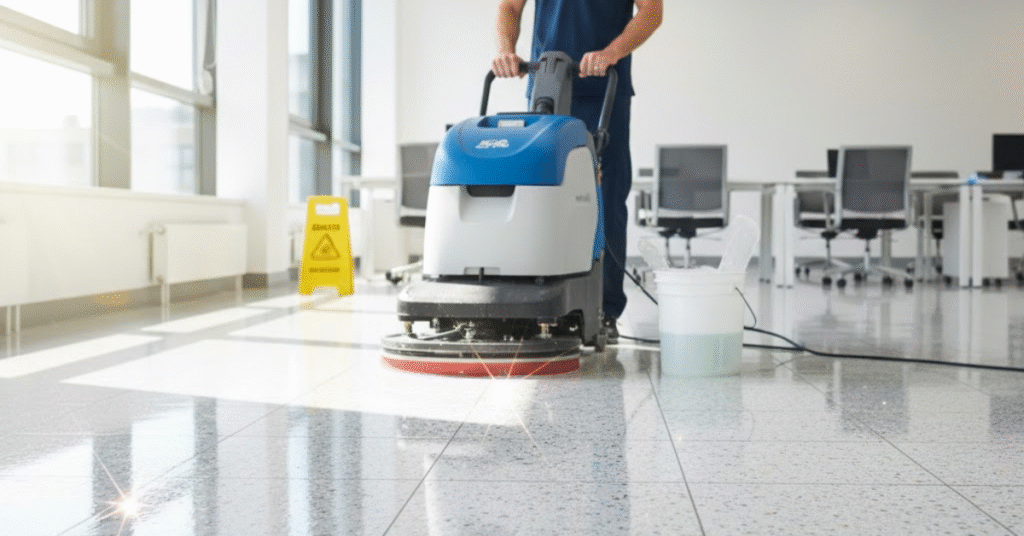 how to clean vct floor tiles