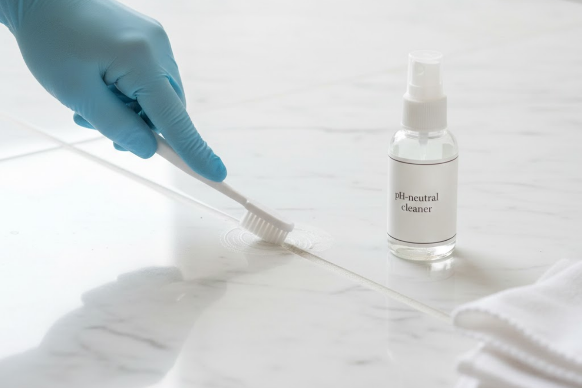 marble grout cleaning tips