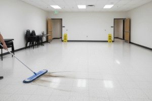 prepare vct floor area