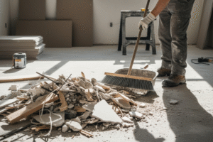 removing large construction debris