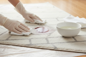 spot cleaning minor rug spills