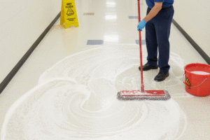 step 2 apply floor stripper