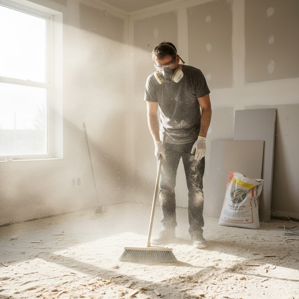 why construction dust is hard to clean