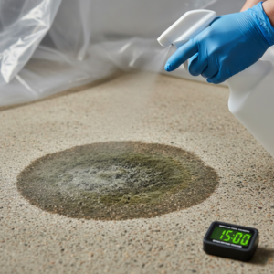 Apply Mold Cleaning Solution