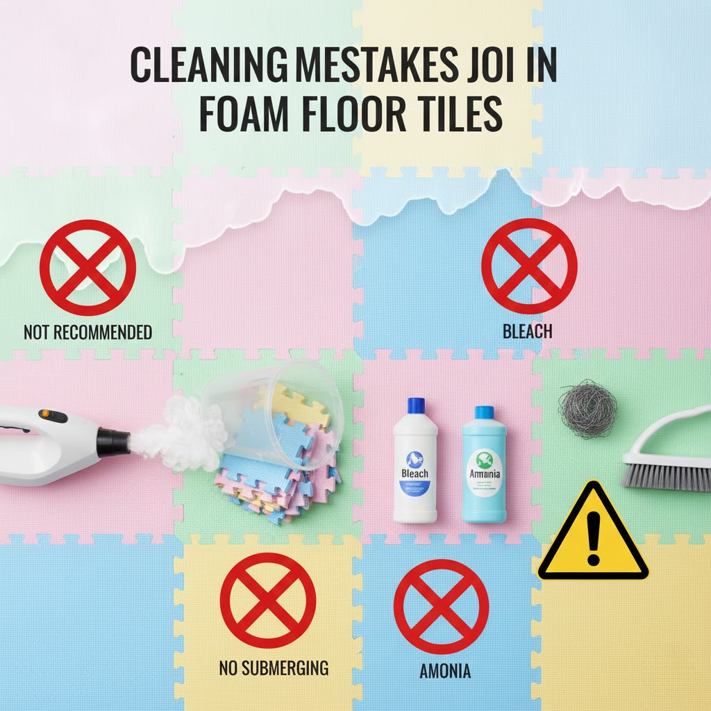 Common Mistakes Cleaning Foam Floor Tiles