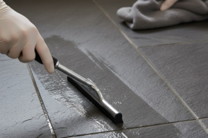 Dry Stone Shower Floor
