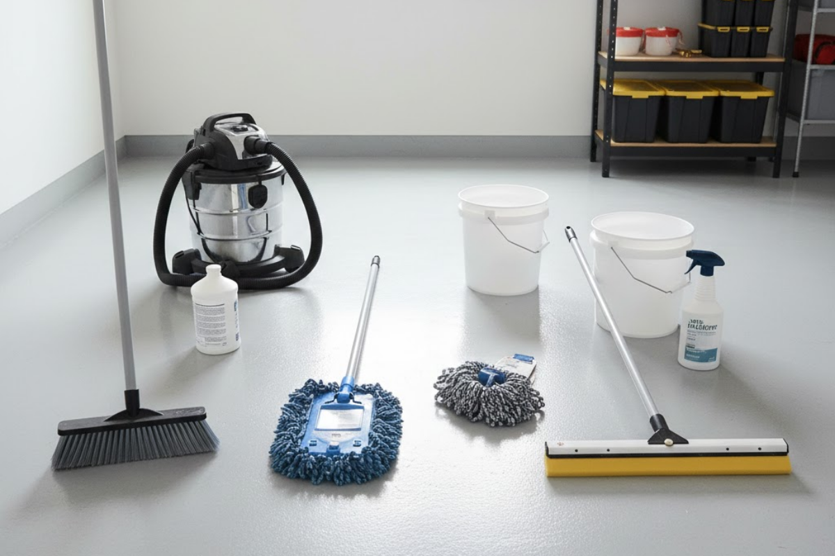 Essential Cleaning Supplies For Epoxy Floors