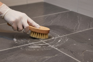 Gentle Scrubbing Stone Shower