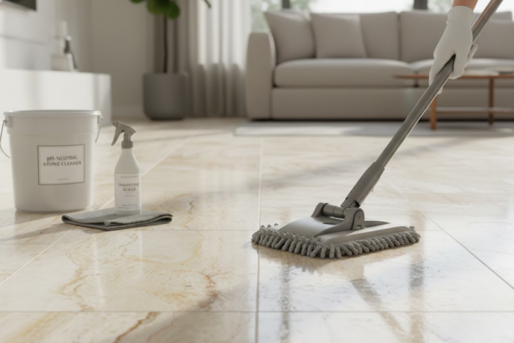 How To Clean Travertine Floor