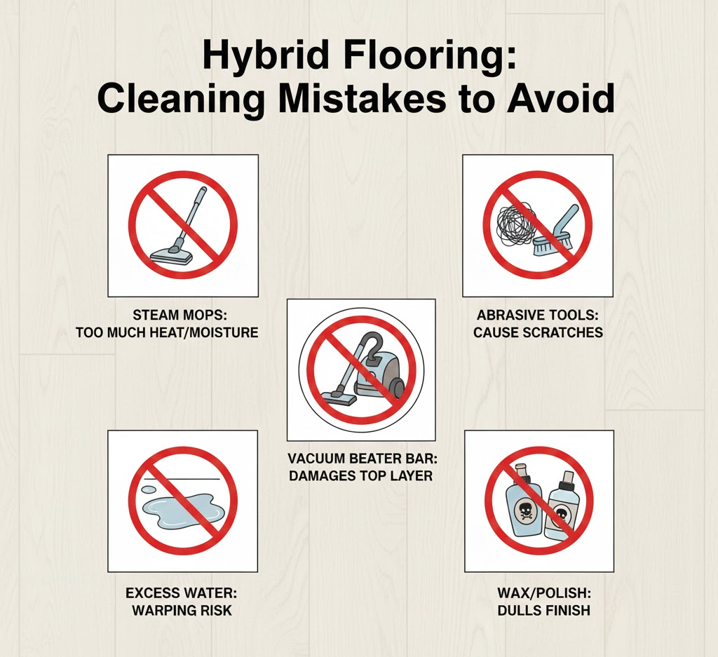 Hybrid Floor Cleaning Mistakes To Avoid