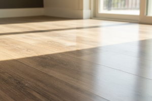 Old Wax Or Polish Buildup On Vinyl Floor