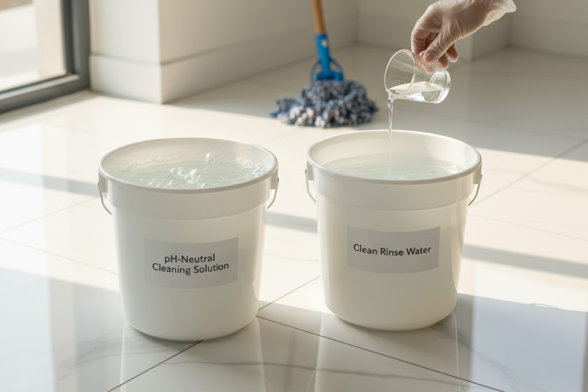 Prepare Tile Cleaning Solution