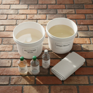 Prepare Your Cleaning Solution Brick Floors