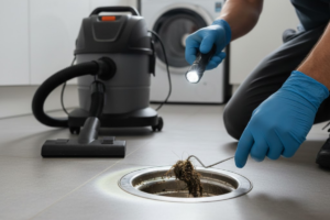 Remove Floor Drain Debris