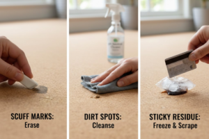 Removing Scuff Marks And Sticky Residue On Cork Floors