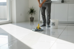 Rinse Tile Floor