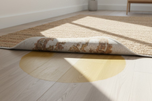 Rubber Backing On Rugs Yellow Vinyl Stains