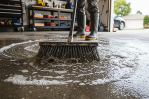 Scrub Garage Floor