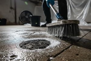 Scrub Mold From Concrete