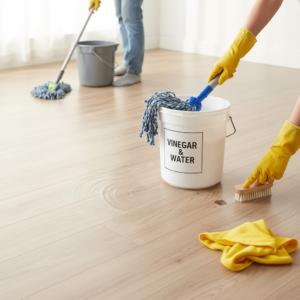 Vinegar Cleaning Step By Step Vinyl Floor