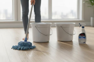 Weekly Bi Weekly Mopping Mohawk LVP Floor