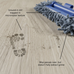 Why Vinyl Floors Trap Dirt
