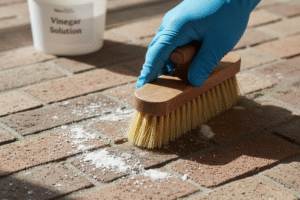brick floor efflorescence cleaning