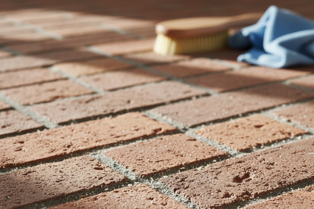 brick floors cleaning challenges