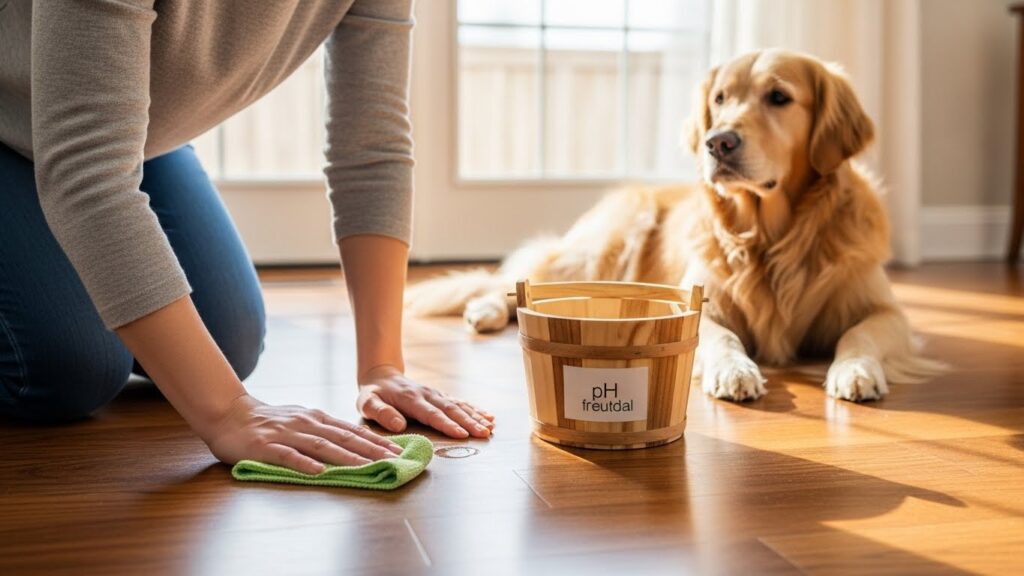 clean wood floors dog urine