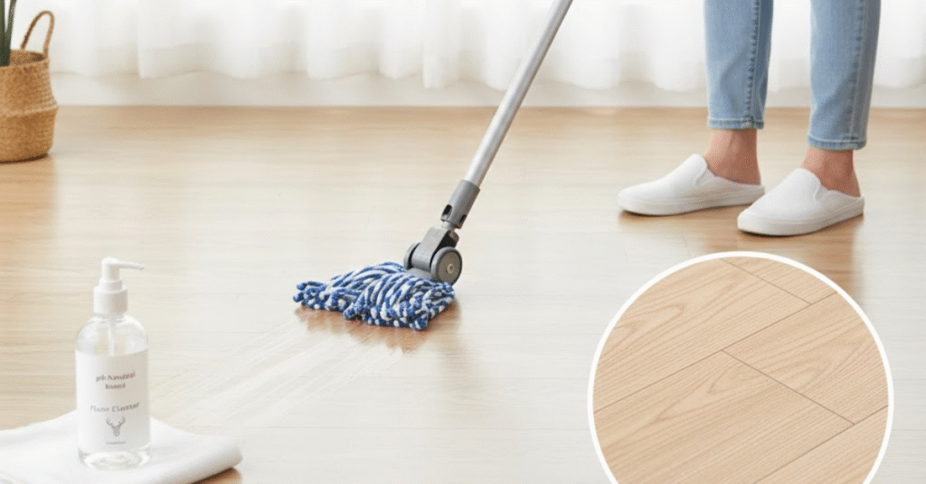 how to clean manufactured wood floors
