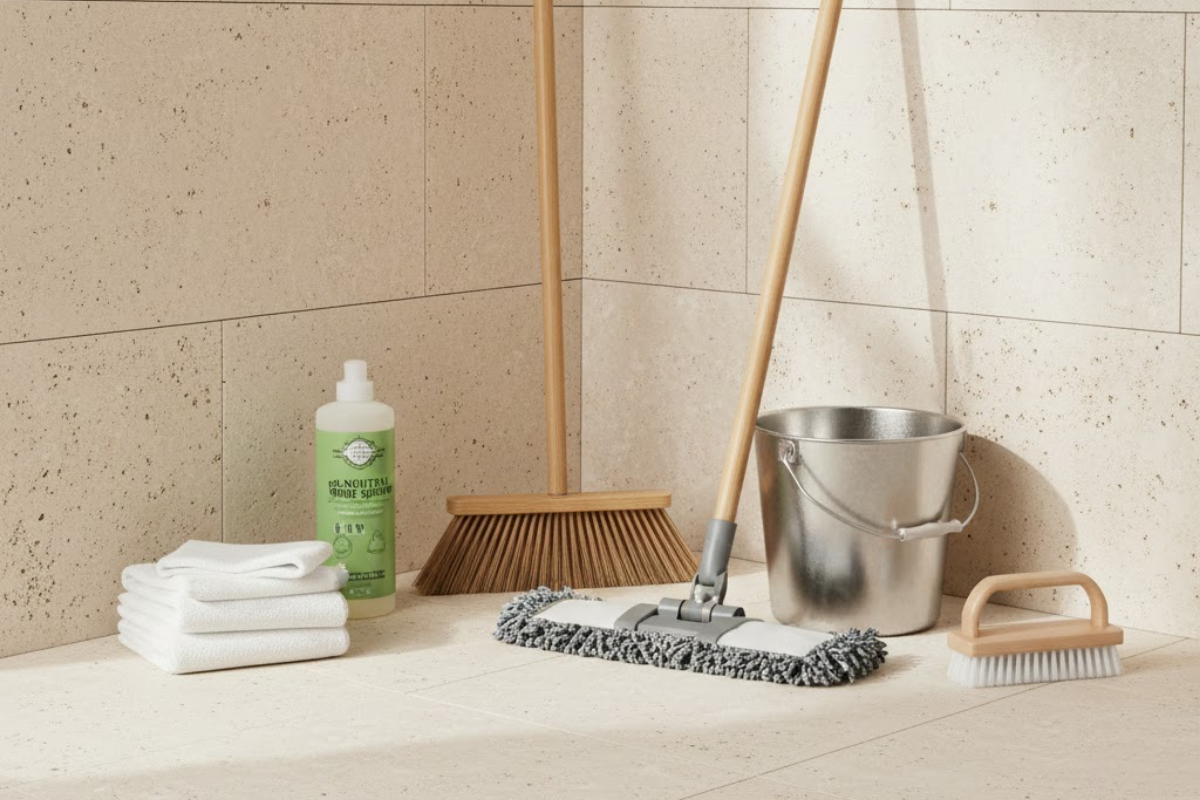 limestone cleaning tools and materials