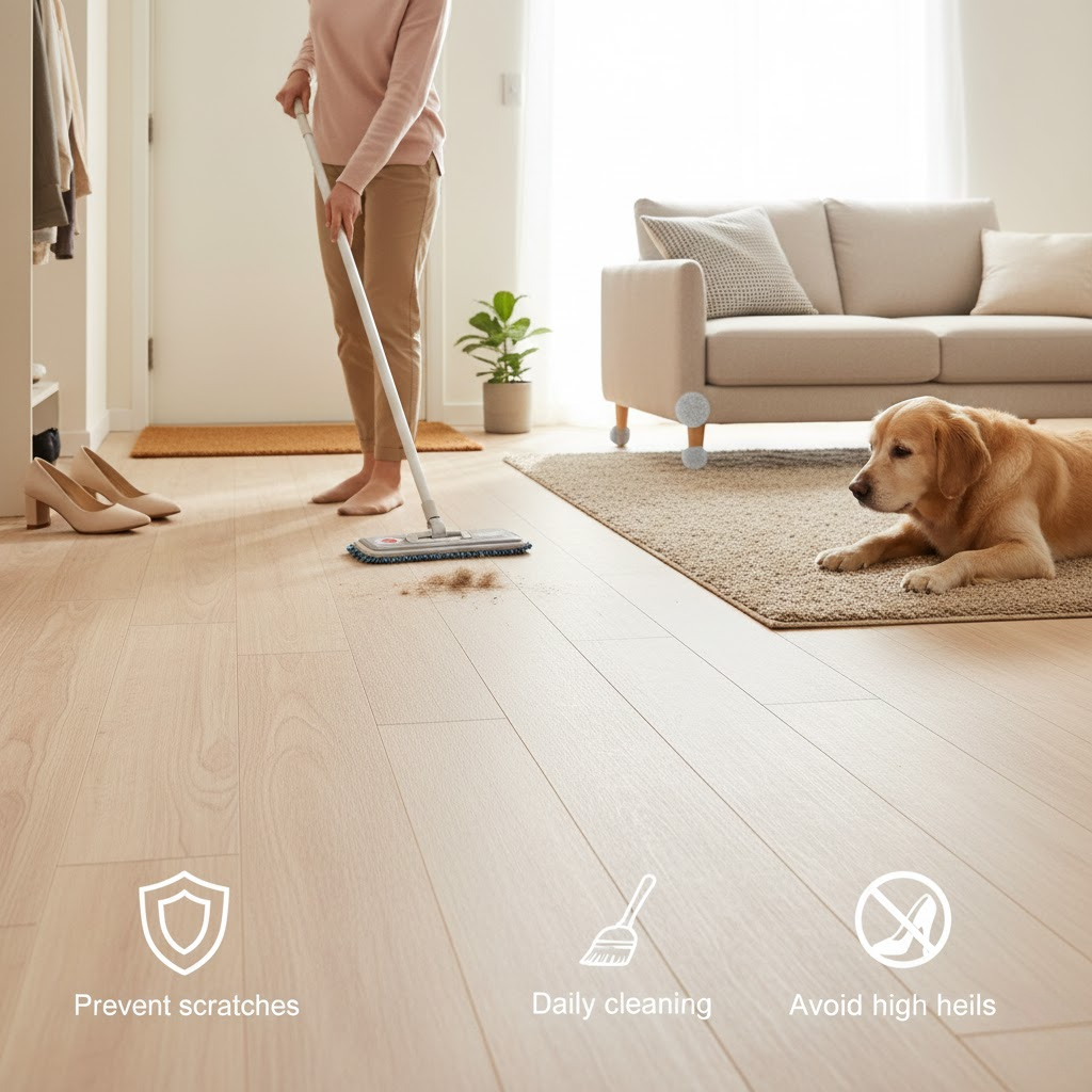 long term maintenance manufactured wood floors