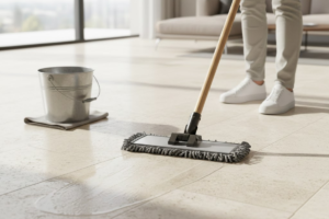 mop gently limestone floor