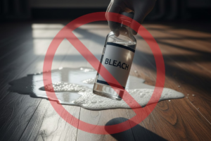 using harsh chemicals