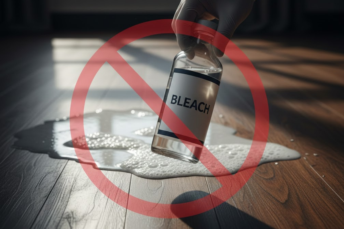 using harsh chemicals